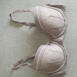Body by Victoria lined demi bra 34D in lilac purple